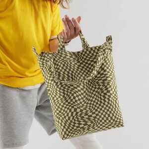 Baggu moss trippy checker duck bag